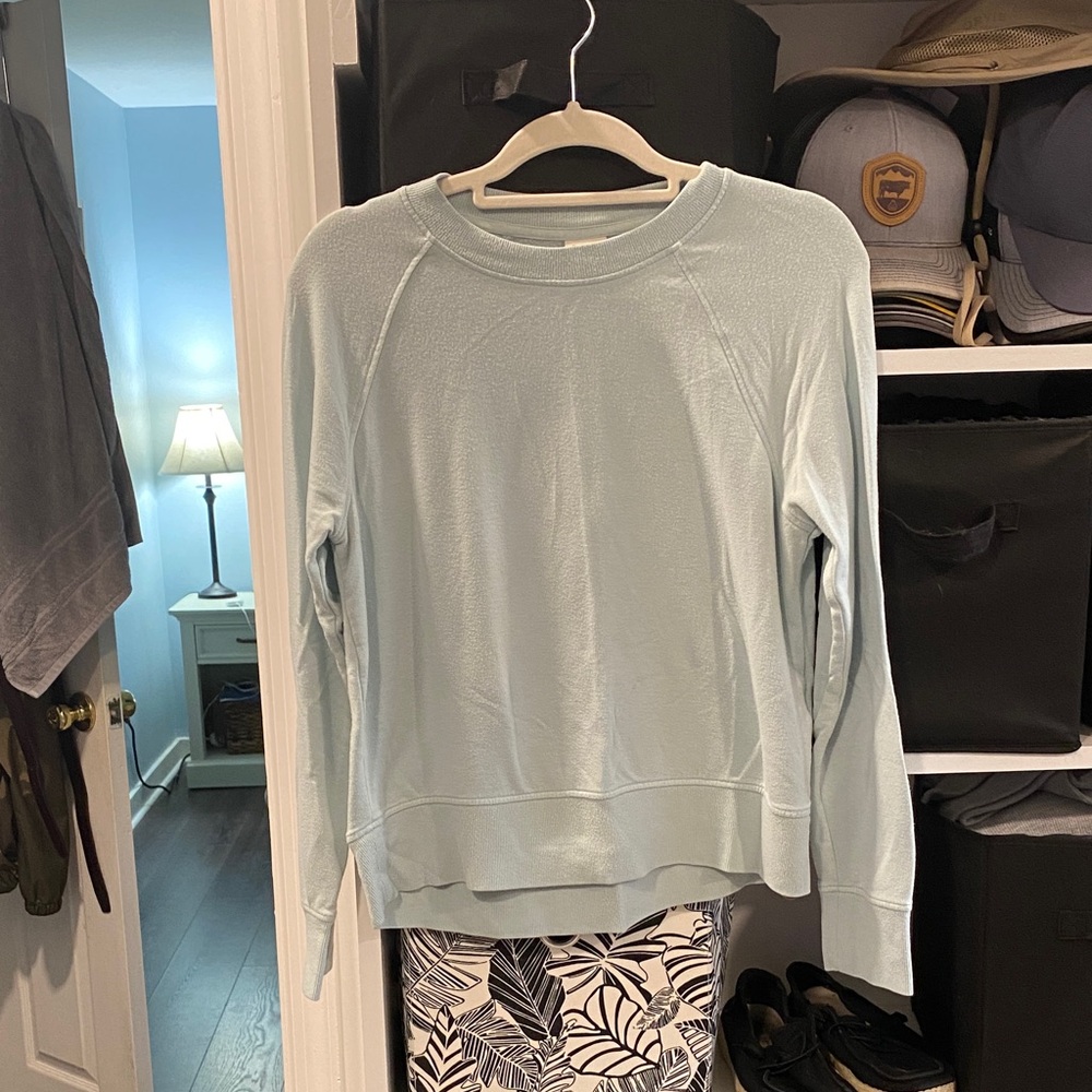 A New Day Sky Blue Knit Top